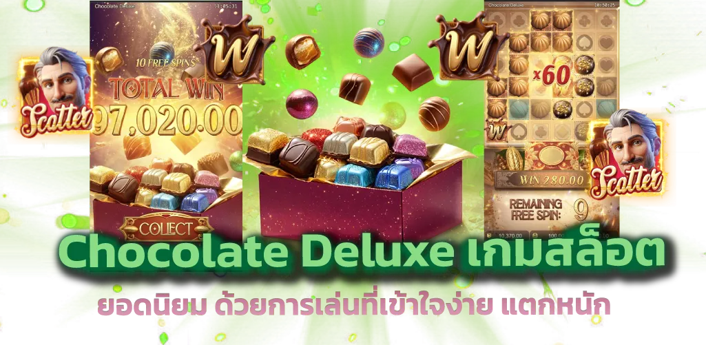 Chocolate Deluxe เกมสล็อตยอดนิยม ด้วยการเล่นที่เข้าใจง่าย แตกหนัก